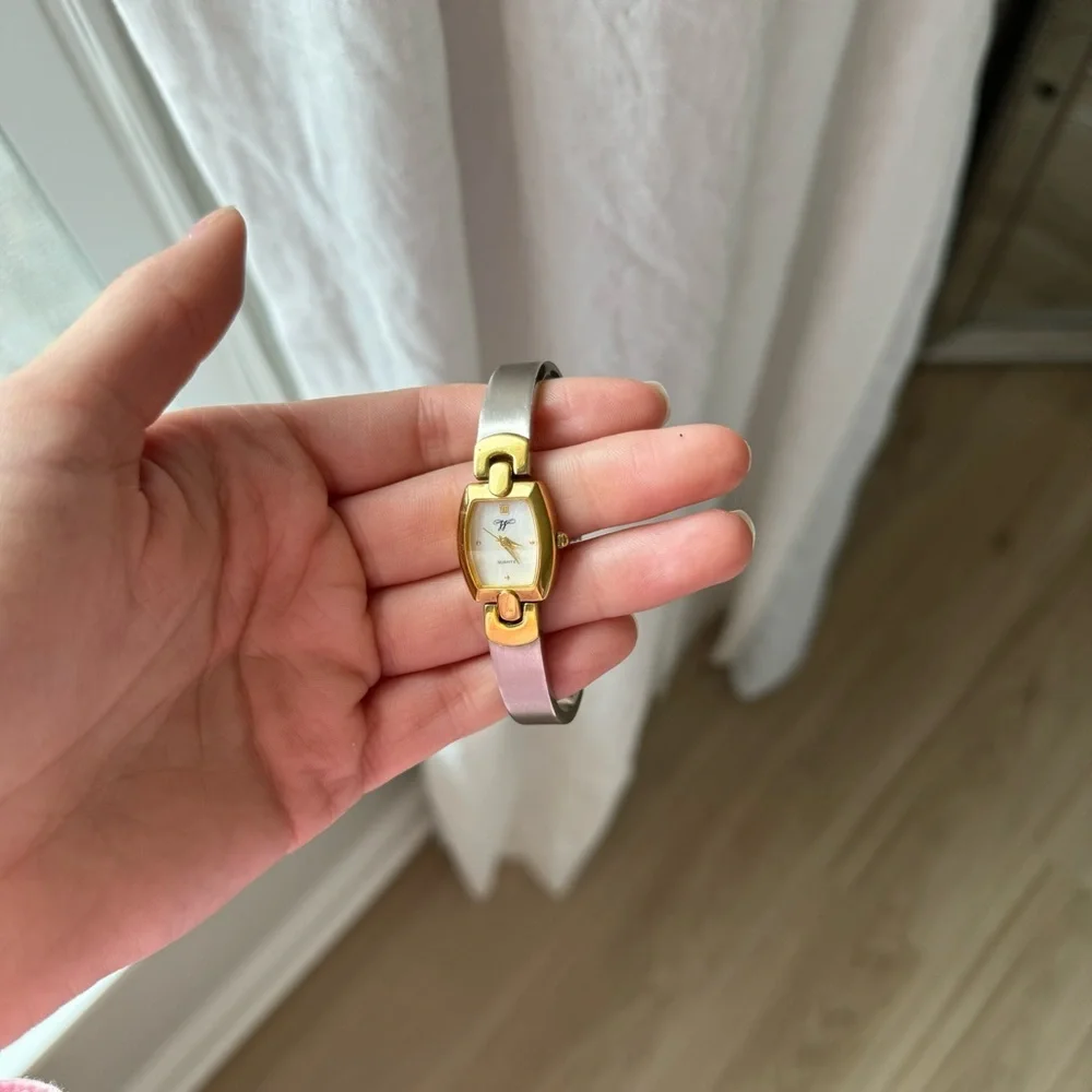 Vintage quartz two-toned watch